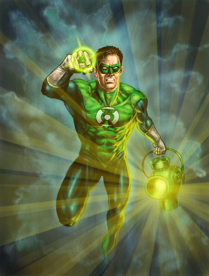 667x879 Green Lantern By Hungrysparrow - Green Lantern Painting