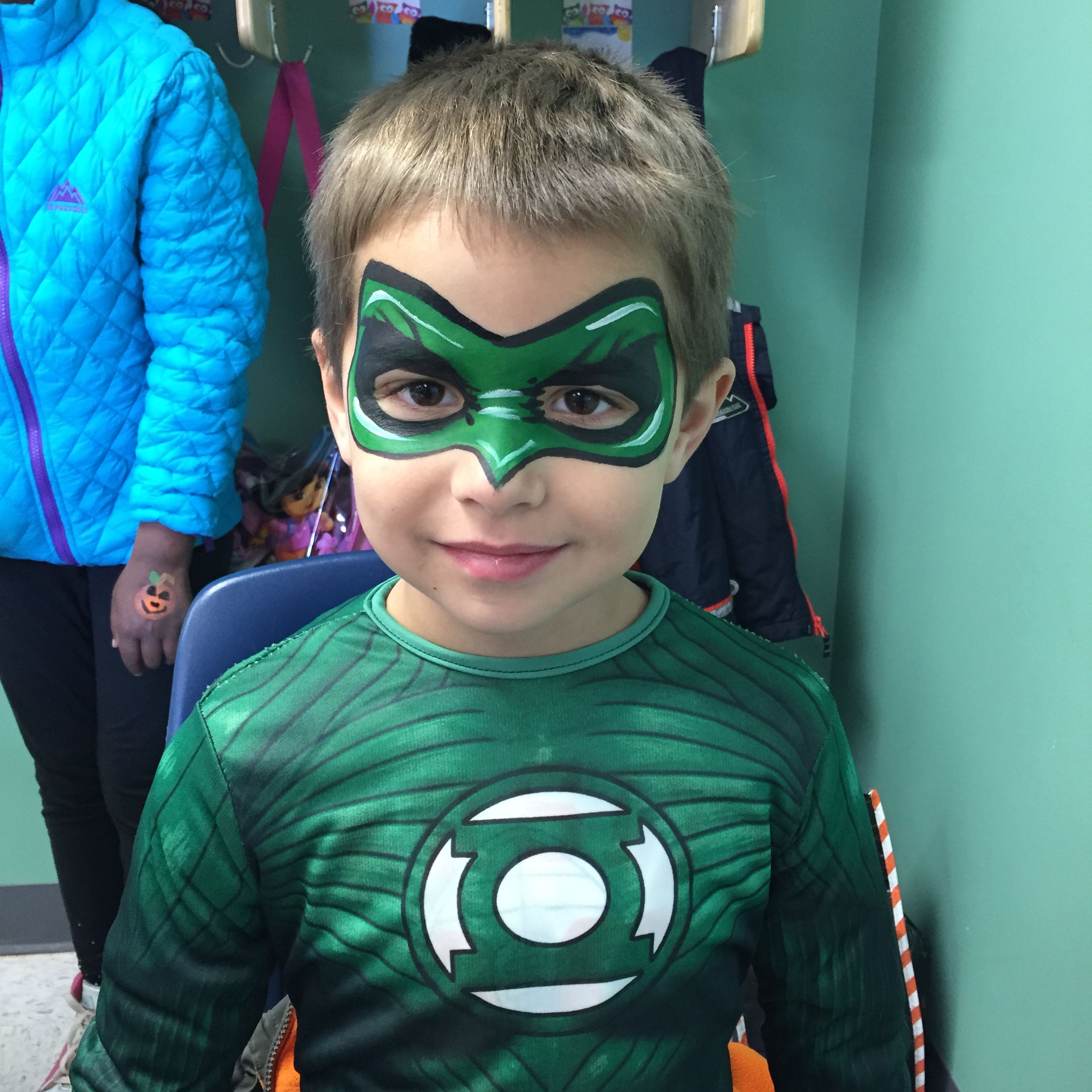 2448x2448 Green Lantern Face Painting - Green Lantern Painting