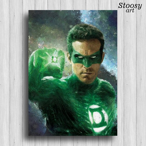 570x570 Green Lantern Poster Justice League Art Superhero Painting - Green Lantern Painting