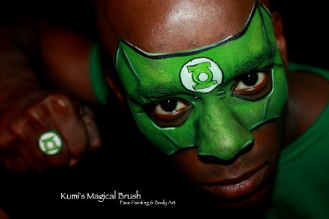 480x320 Pin By Bruce Wilhelm On Cosplay Art And Body Painting - Green Lantern Painting