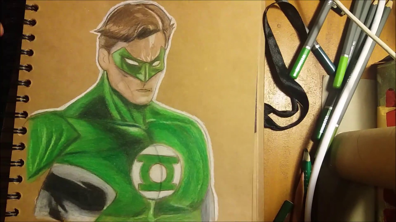 1280x720 Speed Drawingpainting Lanterna Verde (Green Lantern) - Green Lantern Painting