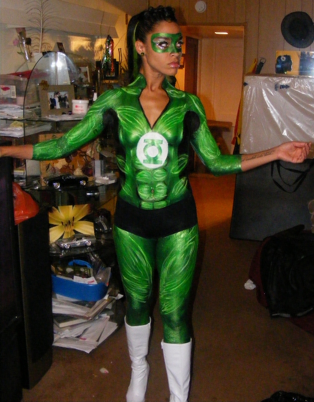 624x800 Green Lantern Body Painting By Mutilatedgothchild - Green Lantern Painting