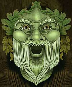 250x300 Greenman Paintings Fine Art America - Green Man Painting