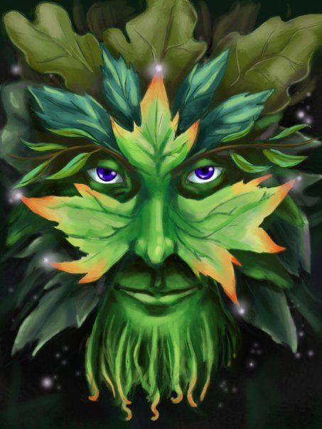 453x604 Greenman Images - Green Man Painting