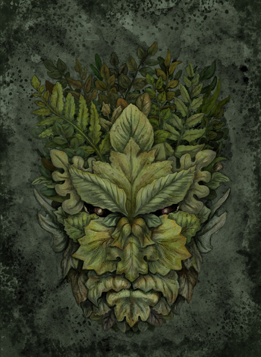 526x720 Minotaur Studios Blog Archive Green Man! - Green Man Painting