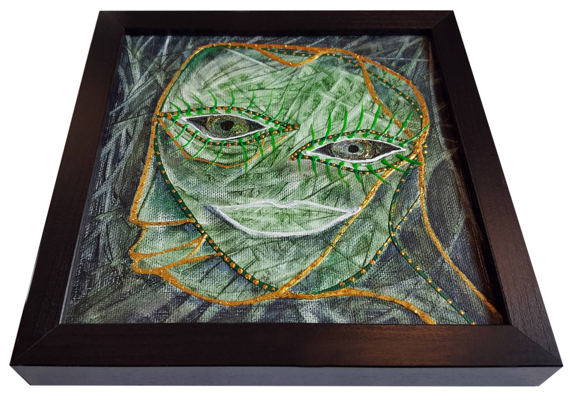 1920x1348 Saatchi Art Original Painting Green Man Painting By Maria - Green Man Painting