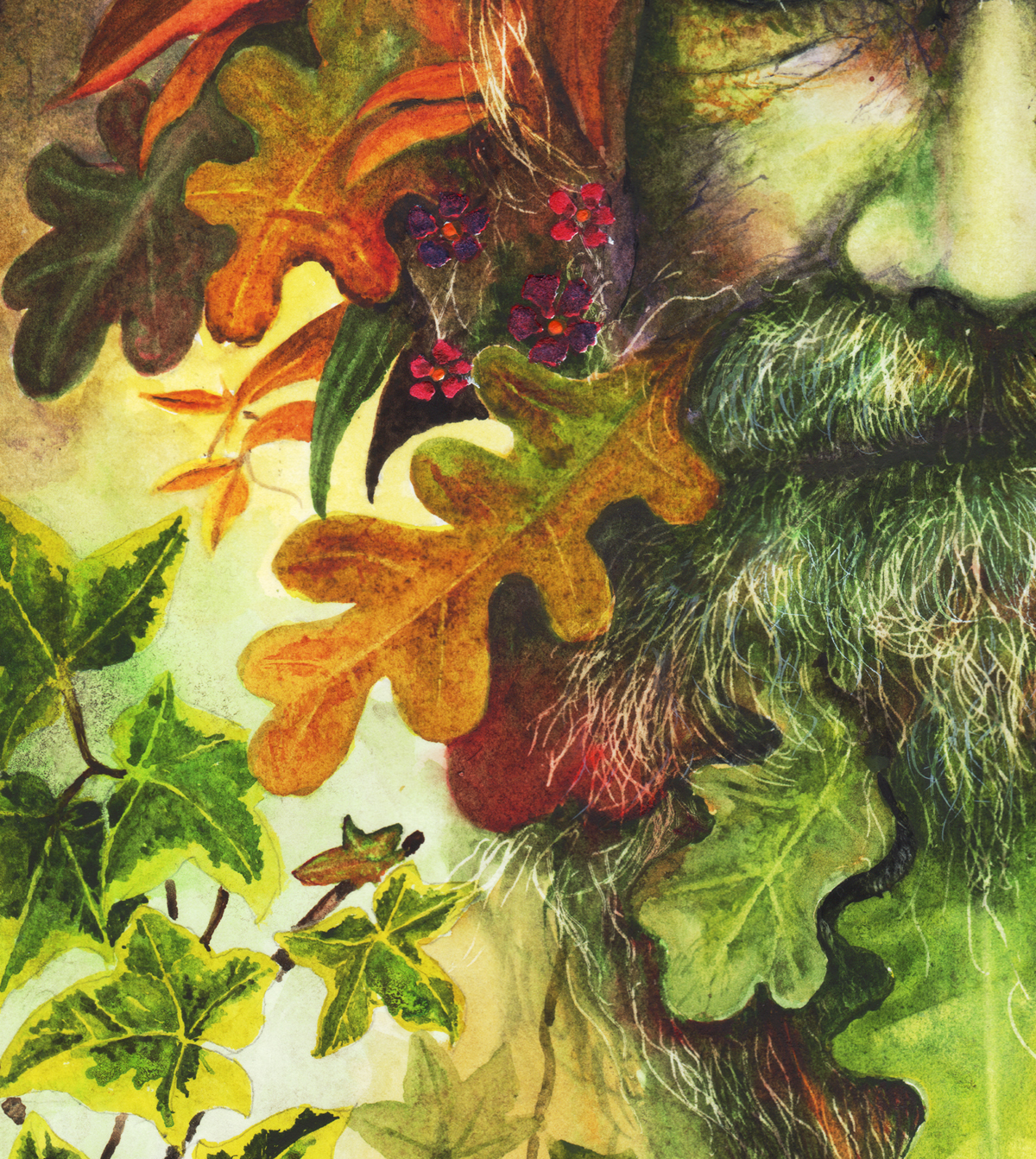 1200x1342 The Green Man - Green Man Painting