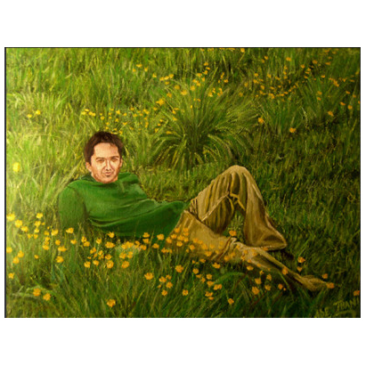 411x411 The Green Man Painting - Green Man Painting