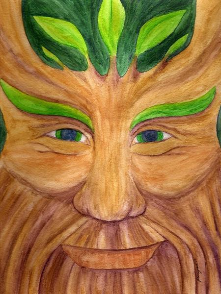 450x600 Green Man - Green Man Painting