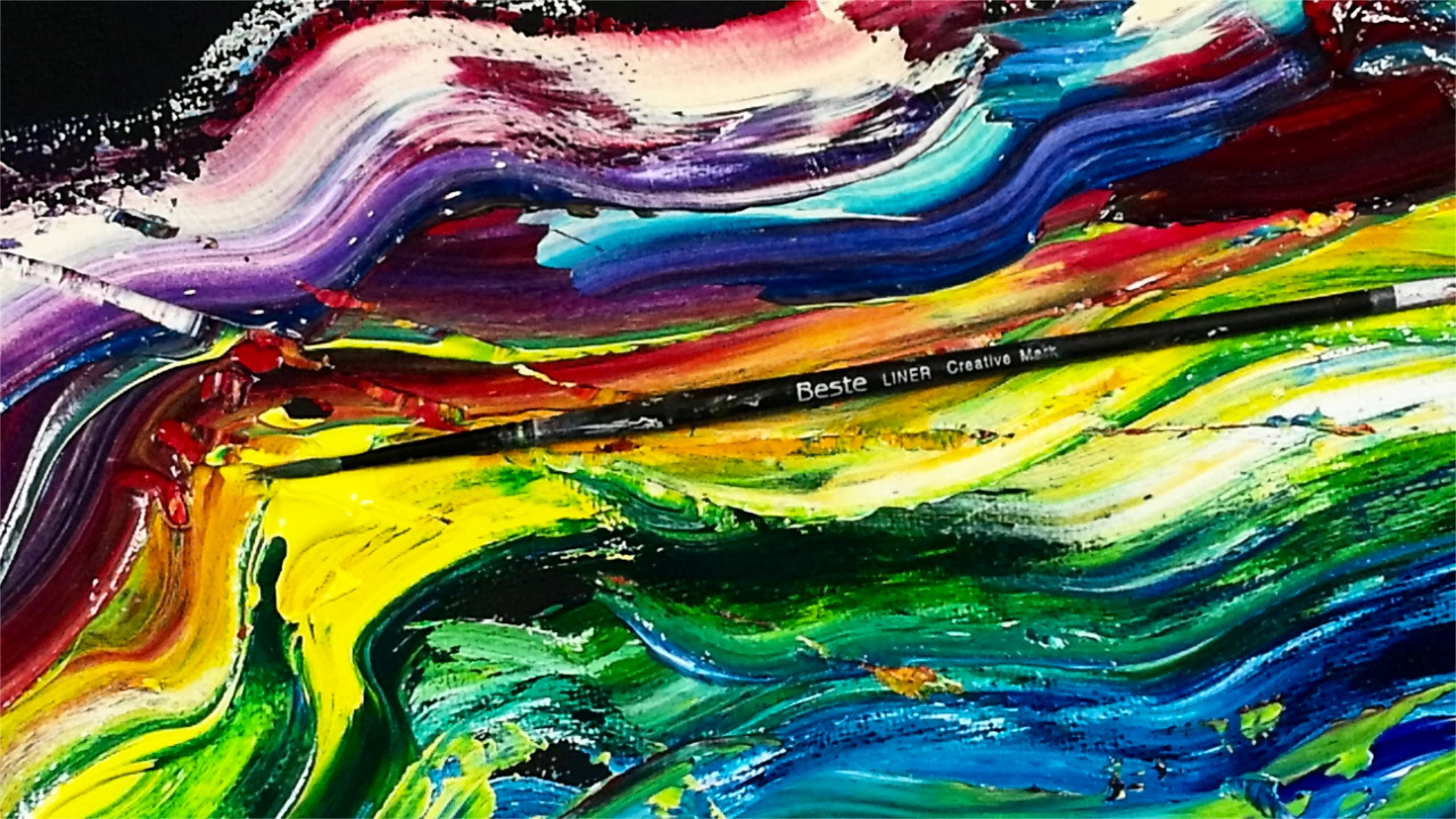 2560x1440 How To Mix Spring And Olive Greens A Ginger Snap Painting Lesson - Green Painting