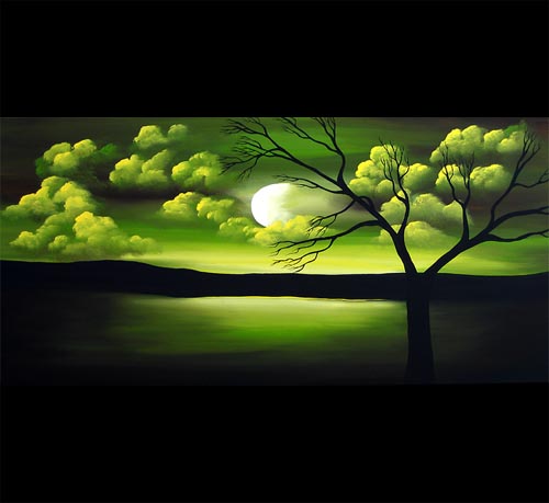 500x459 Painting - Green Painting