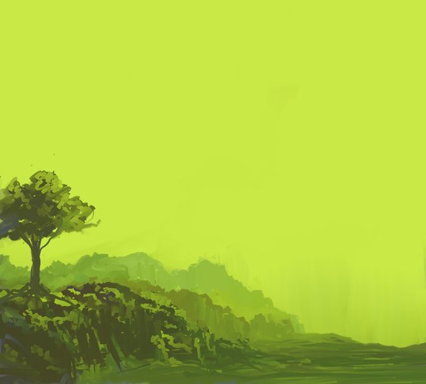 600x540 Speed Painting 2 - Green Painting