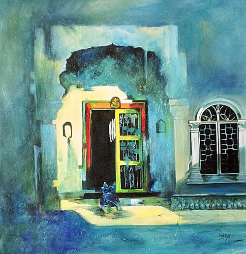 500x516 Buy Green Painting, Light Green Painting, Dark Green Painting Online - Green Painting