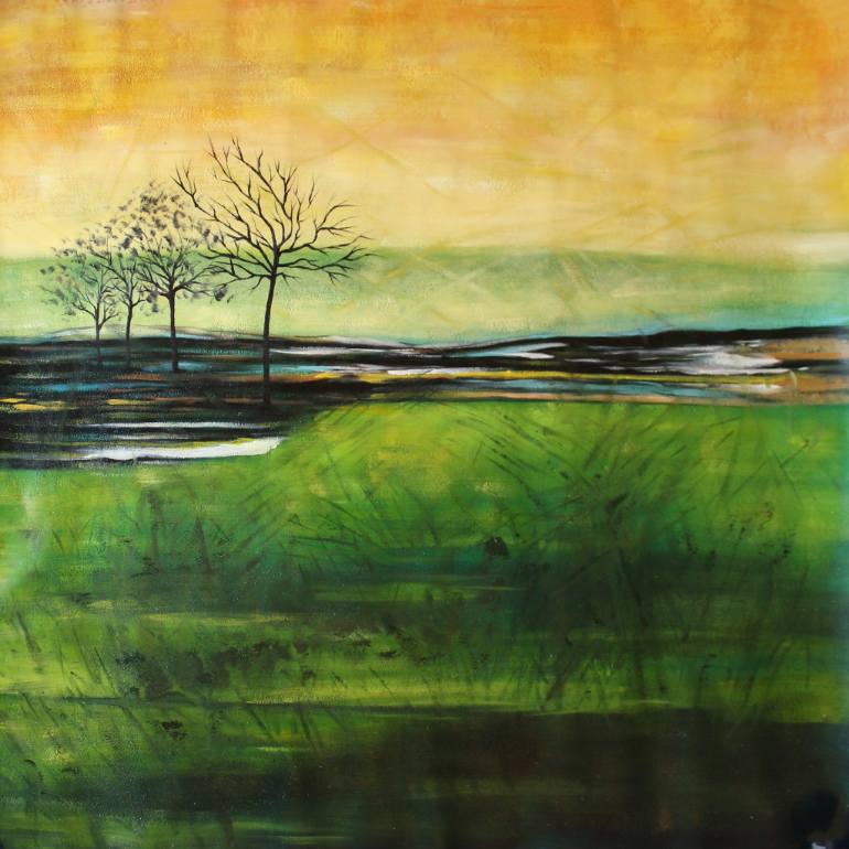 770x770 Saatchi Art Romance - Green Painting On Canvas