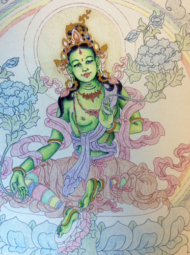 373x500 Testimonials Buddhist Art, Thangka Painting Amp Courses By Carmen - Green Tara Painting