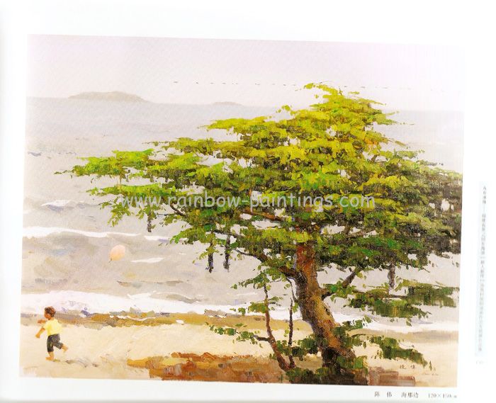 700x569 Chinese Original Green Tree Paintings Indiabizclub - Green Tree Painting