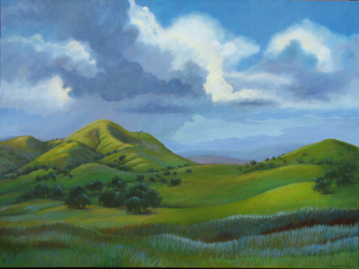 400x300 Mona Fox Selph Three Rivers Arts - Green Valley Painting