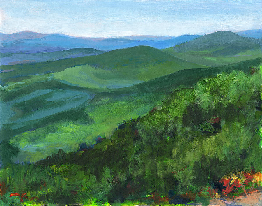 900x707 Green Valley Painting By Jennifer Kane - Green Valley Painting