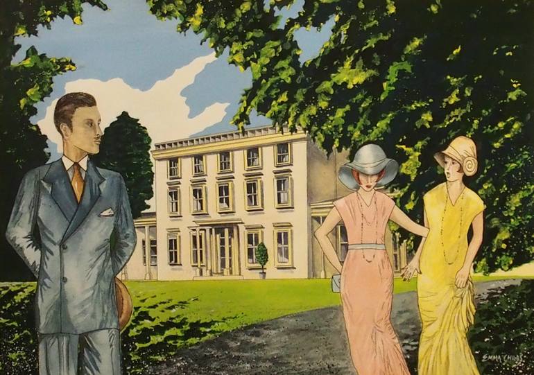 770x541 Saatchi Art Surprise At Greenway Painting By Emma Childs - Greenway Painting