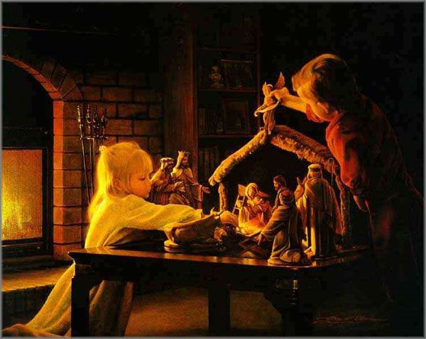 600x478 Greg Olsen Christmas Painting Store Front Gt Subjects Gt Holidays - Greg Olsen Nativity Painting