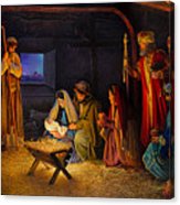 163x186 The Nativity Framed Print By Greg Olsen - Greg Olsen Nativity Painting