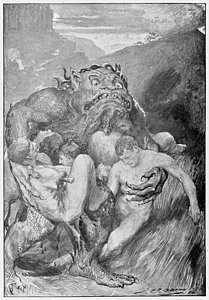 209x300 Grendel, A Scaly Monster Drawing By Mary Evans Picture Library - Grendel Painting