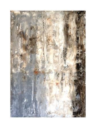 338x450 Brown And Grey Abstract Art Painting Art Print By T30gallery - Grey Abstract Painting