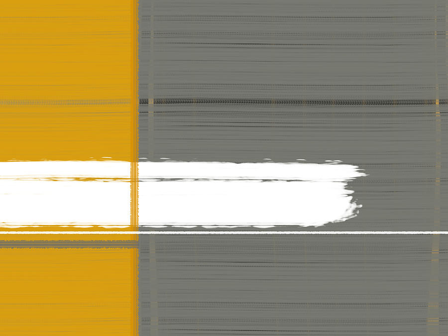 900x675 Grey And Yellow Painting By Naxart Studio - Grey And Yellow Painting