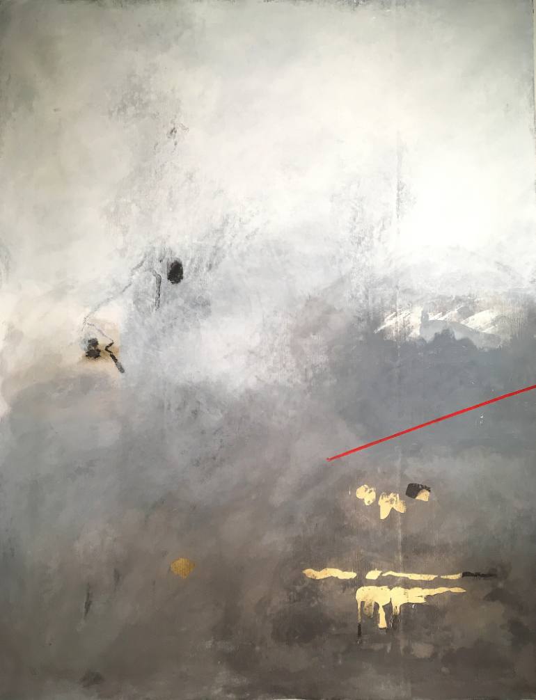 770x1006 Saatchi Art Minimal Richness. Grey Painting By Ursula Radel - Grey Painting