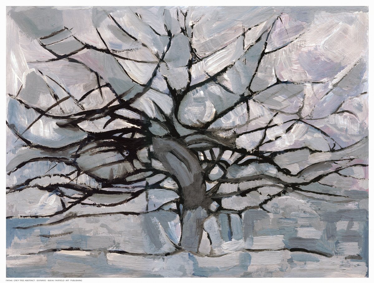 1200x909 Grey Tree Abstract Fairfield Art Publishing - Grey Tree Painting