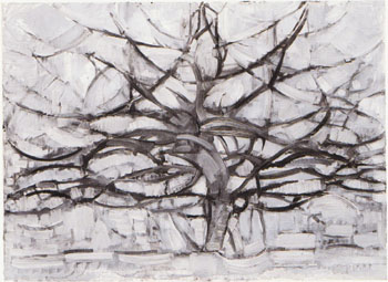 350x255 Piet Mondrian The Grey Tree 1912 - Grey Tree Painting