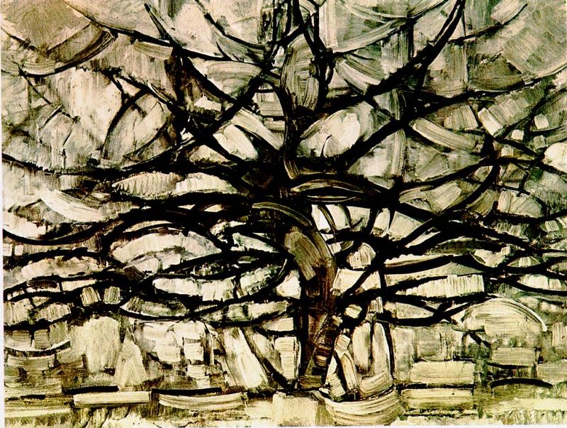 800x603 Artwork By Piet Mondrian - Grey Tree Painting