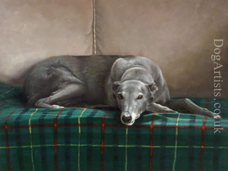 765x574 Great Greyhound Painting Dog Artists - Greyhound Painting