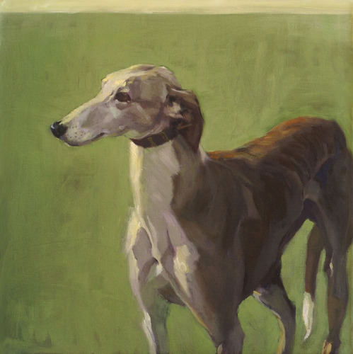 499x500 Sandra Flood The Greyhounds Of Pleasantville Art Amp Critique - Greyhound Painting
