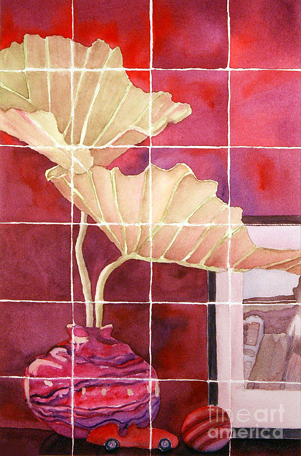 595x900 Still Life With Grid Painting By Gwen Nichols - Grid Painting