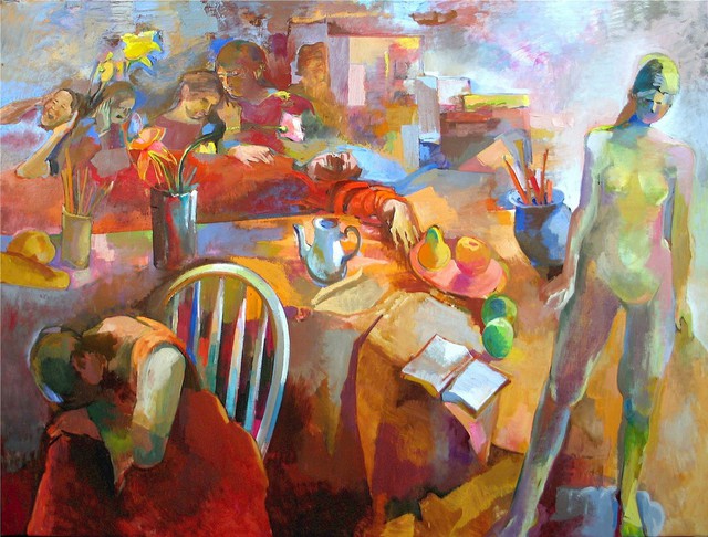 640x486 Martha Hayden Artwork The Allegory Of Grief Original Painting - Grief Painting