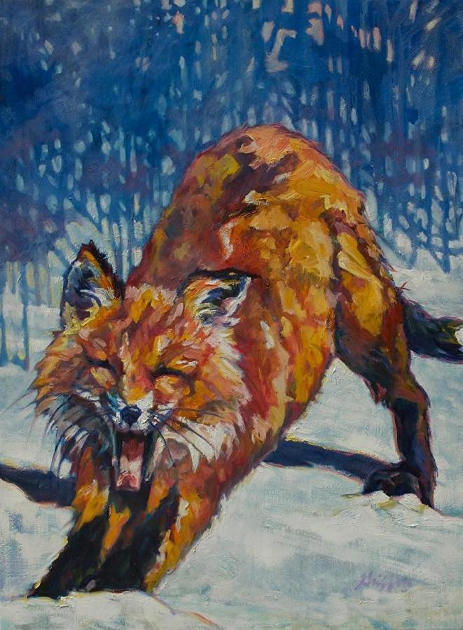 661x900 Patricia A. Griffin Visual Artist Wildlife Painting, Fox - Griffin Painting