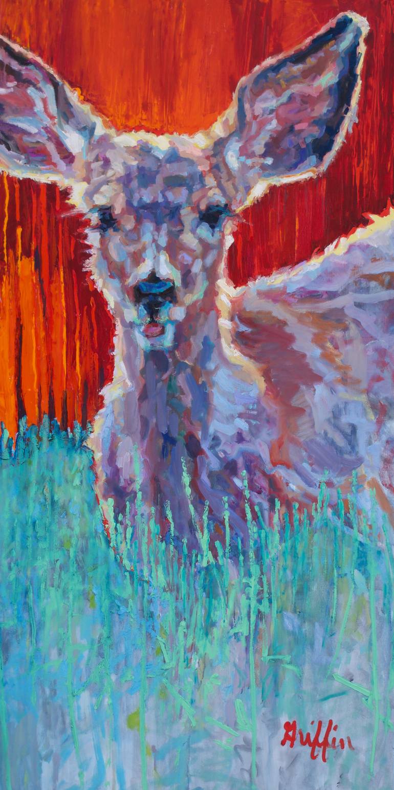 770x1545 Saatchi Art Bambi Painting By Patricia A Griffin - Griffin Painting