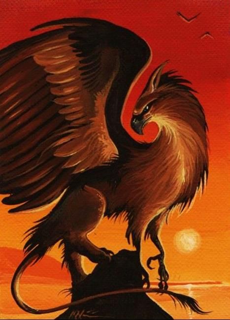 467x650 Griffin Painting - Griffin Painting