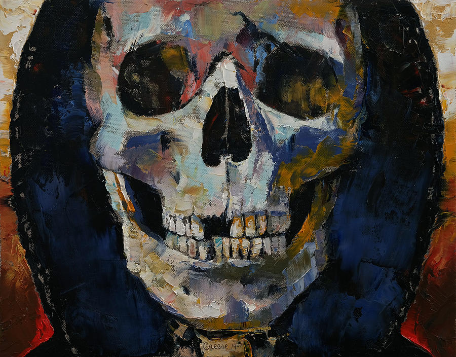900x704 Grim Reaper Painting By Michael Creese - Grim Reaper Oil Painting