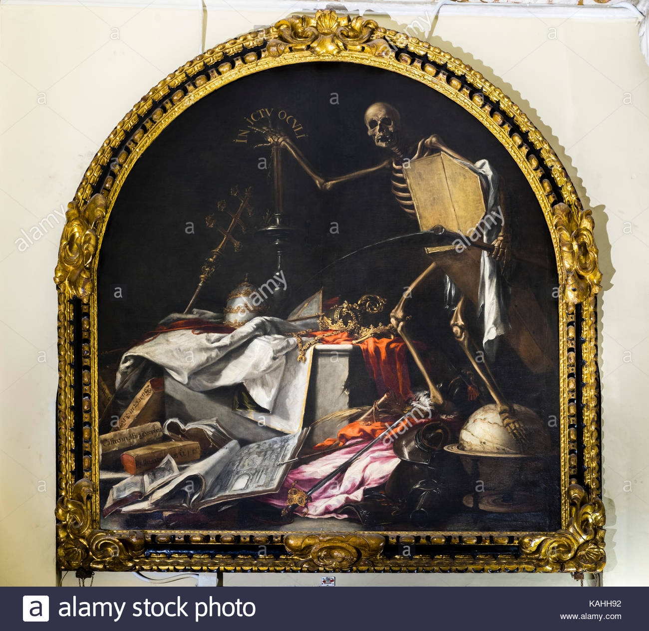 1300x1265 Painting In Ictu Oculi, In The Face Of Death, Grim Reaper, 1672 - Grim Reaper Painting