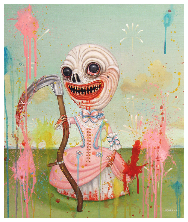 628x741 The Stories Behind My Art Reaper [Daisy Mia - Grim Reaper Painting