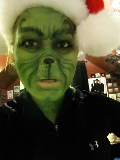 Grinch Face Painting at PaintingValley.com | Explore collection of ...