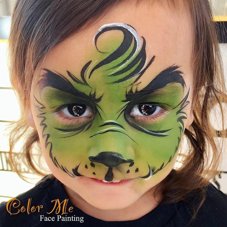 736x736 How To Paint A The Grinch Who Stole Christmas Face. - Grinch Face Painting