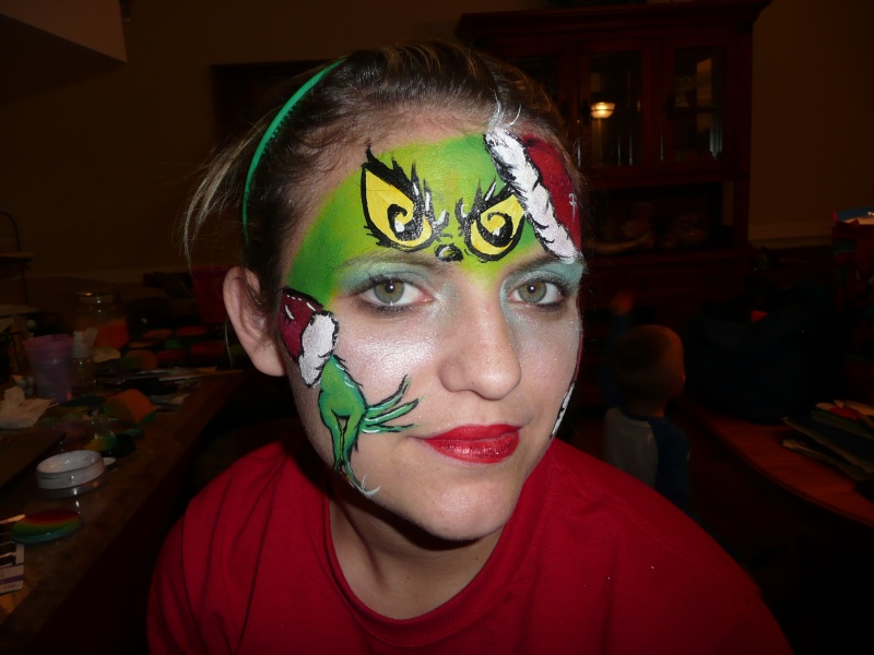 800x600 Lisa Joy Young's Grinch Video Is So Cute! - Grinch Face Painting