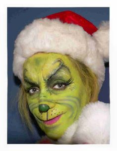 236x305 Step By Step Process Of How I Achieved This Grinch Makeup! 1 - Grinch Face Painting