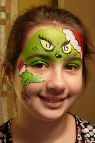 320x480 My First Grinch - Grinch Face Painting