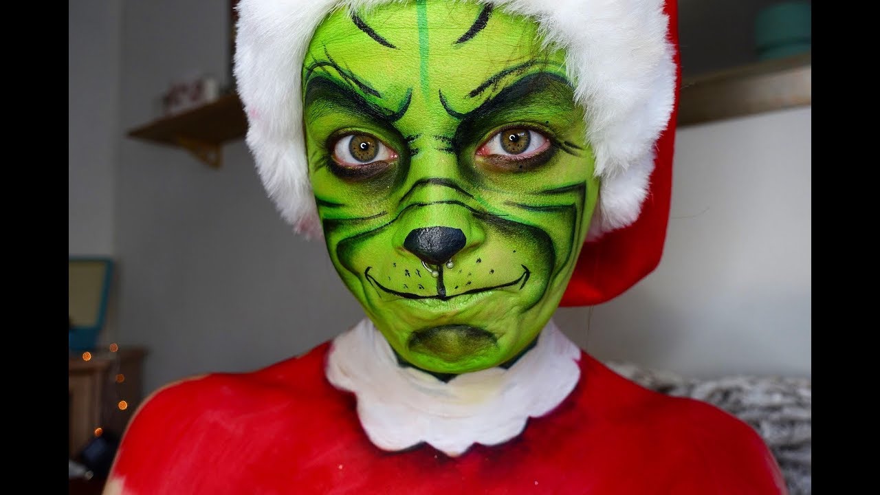 1280x720 Christmas Dr Seuss - Grinch Face Painting.