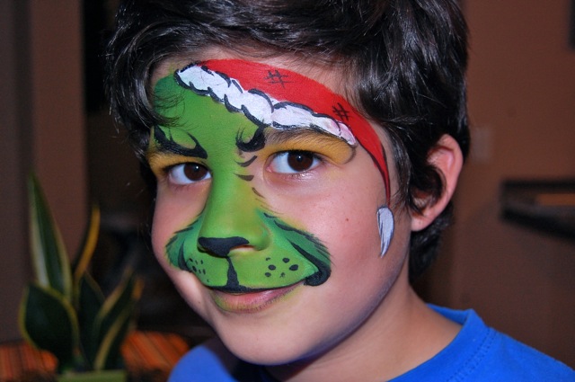 Grinch Face Painting at PaintingValley.com | Explore collection of ...