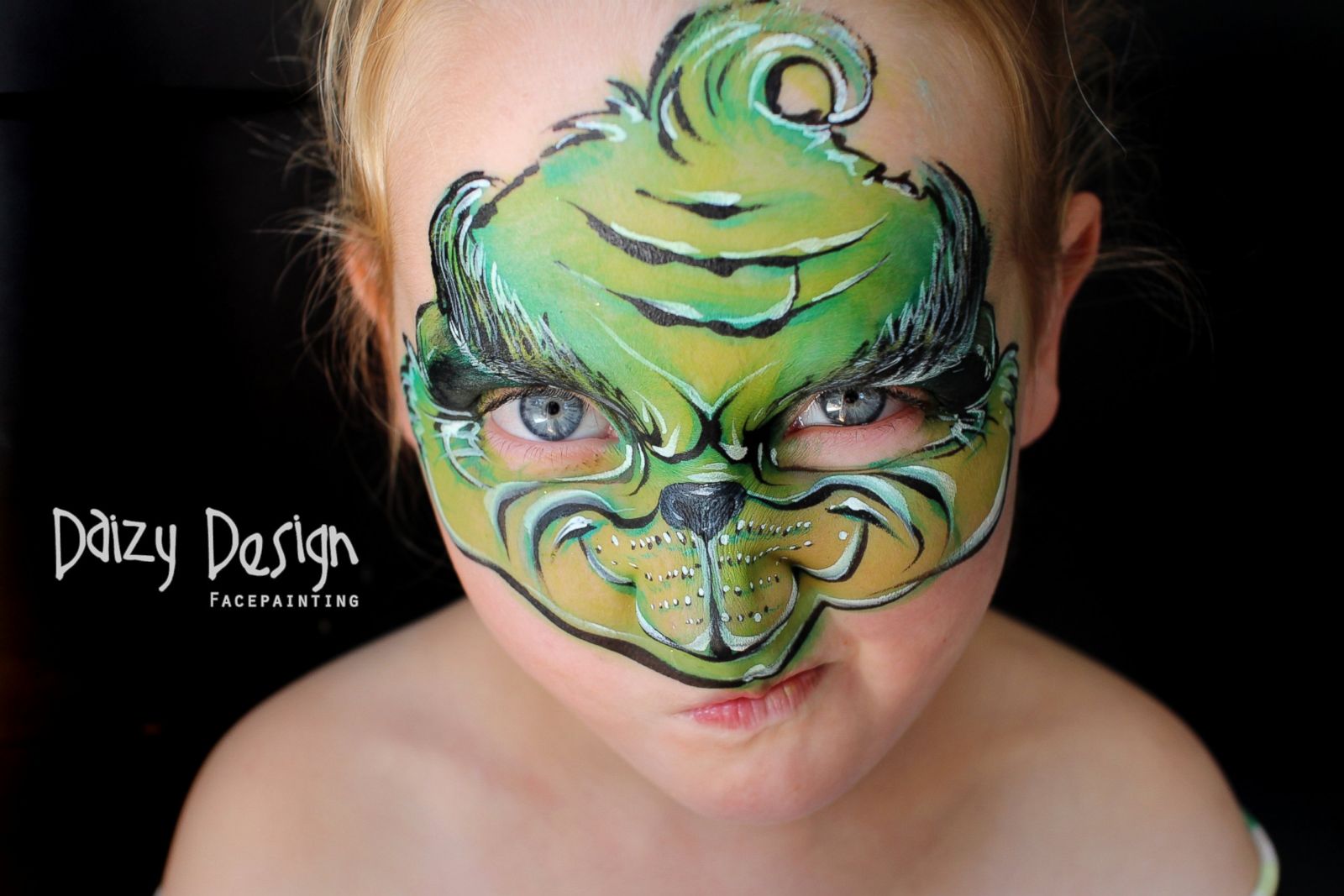 1600x1067 Face Painted Kids Bring Characters To Life Photos Image - Grinch Face...